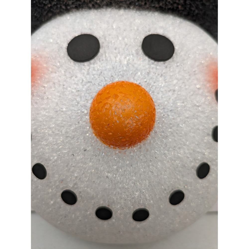 Melted Jelly Plastic Popcorn Snowman Outdoor Light Cover Porch Light Lot Of 2 - Picture 6 of 12